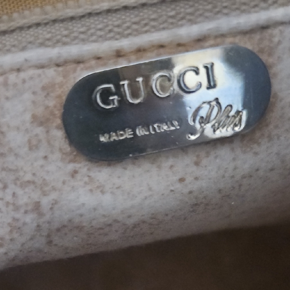 💞💘Gucci Tan and Brown Vintage Monogram Clut Bag - Unisex - Pre-owned❣️🧡 - Picture 8 of 12